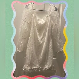 Eilly Bazar White Dress Size L